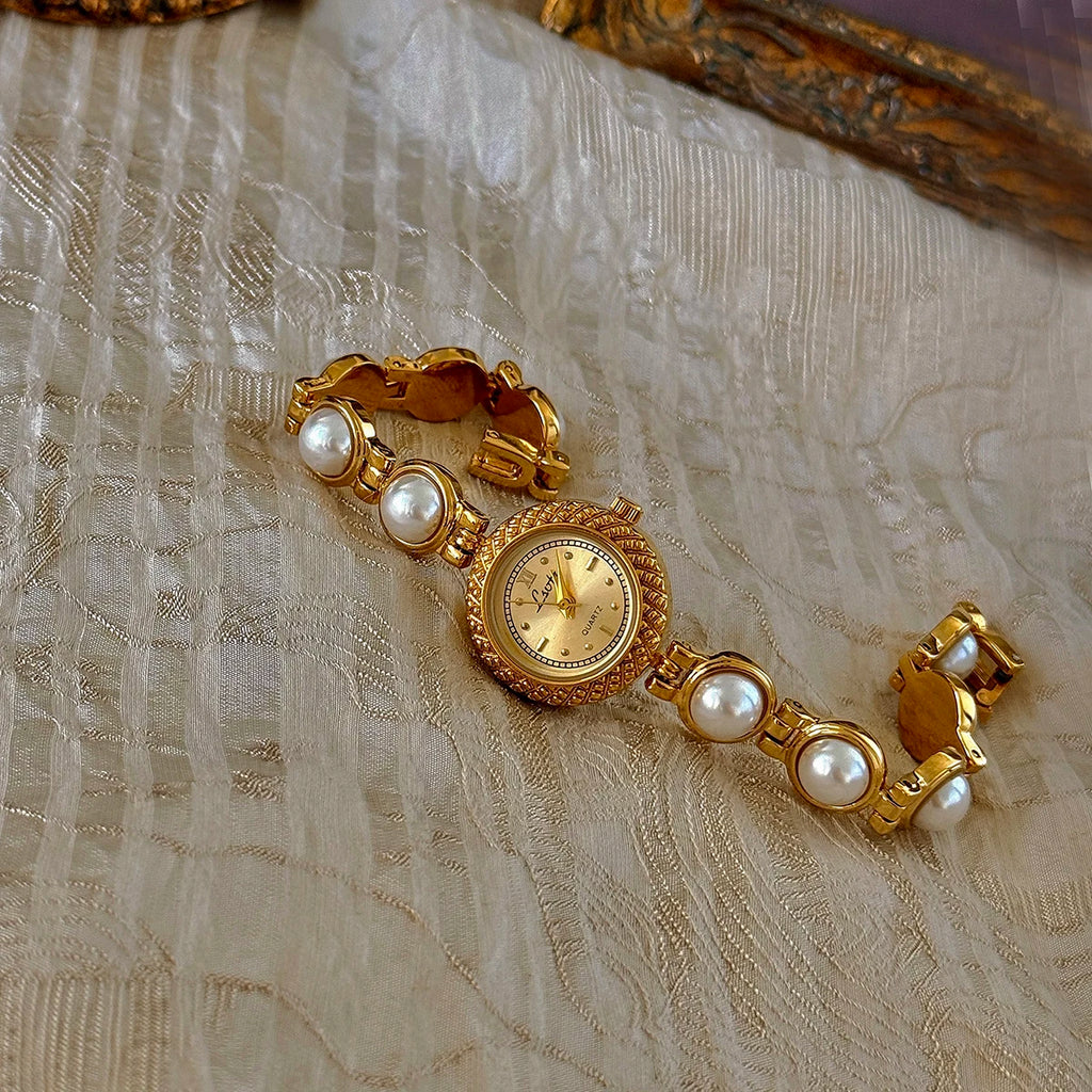 Versailles Pearl-Strap Watch