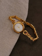 Florette Carved-Link Watch