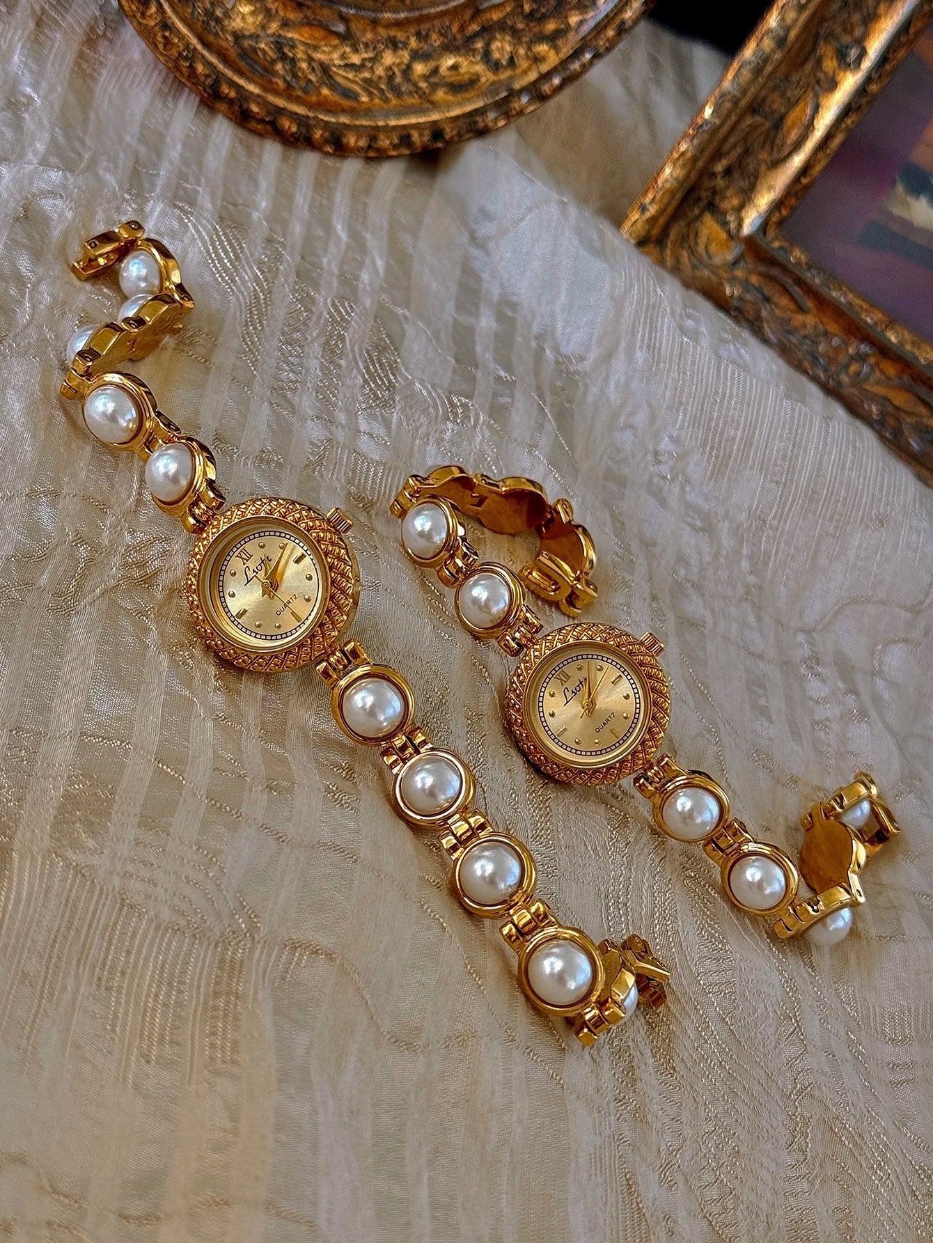 Versailles Pearl-Strap Watch